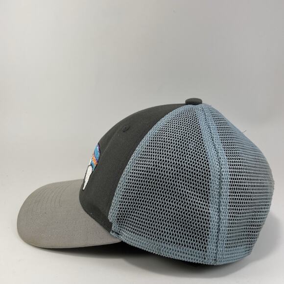 Patagonia Fitz Roy Bear Trucker Hat Gray Mesh Back Snap Back Cap OSFM - Picture 4 of 9